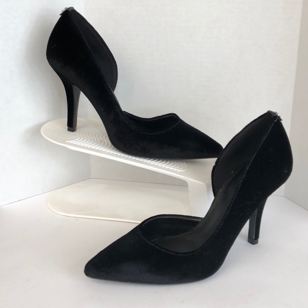 Michael Michael Kors black velvet 3 inch heels